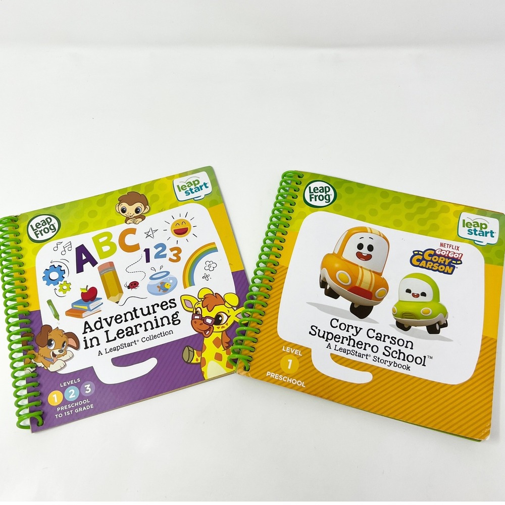 LeapFrog LeapStart Book Lot Adventures in Learning Cory Carson Superhero School